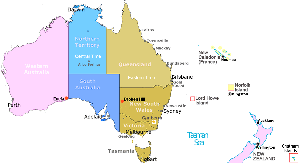 Australia Time Zones Map Live Current Local Time With Time Zone 